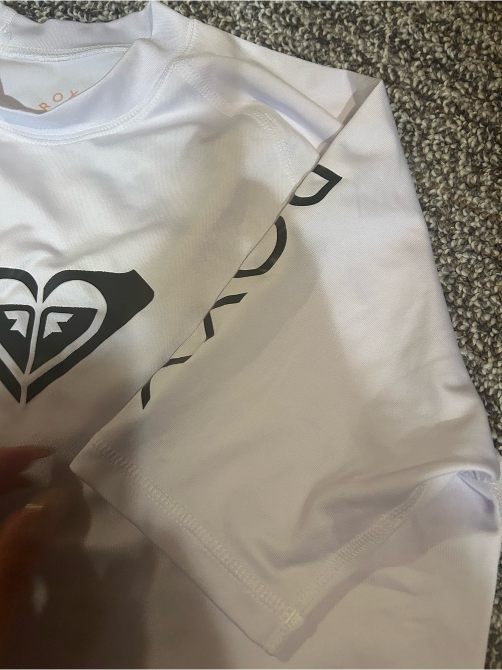 Roxy JUNIOR White Performance Rash Guard-XL/16 - Picture 3 of 4
